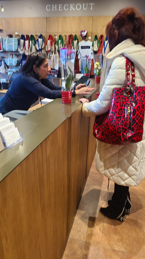 Olivia Hahn meeting fans in Toronto while out and about